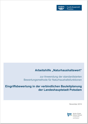 Arbeitshilfe Naturhaushaltswert - Potsdam